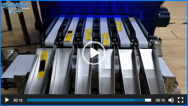 多列檢重秤,6通道自動(dòng)檢重秤,條包食品藥品檢重秤客戶(hù)視頻